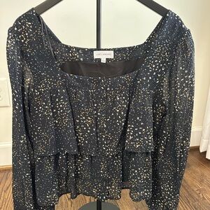 Lost + Wander Midnight Speckled Blouse